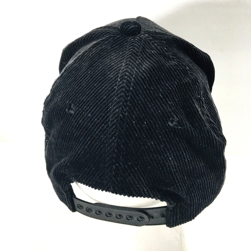 Vintage 80's Corduroy Rope Basketball Yupoong Snapback Hat Cap Bengals Colors